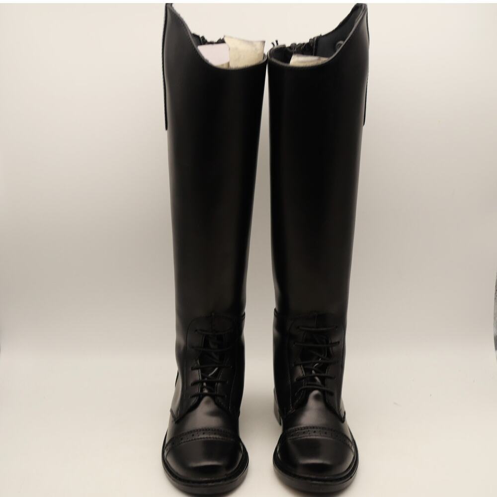 NEW TuffRider Kid's Size 13 Starter Back Zip Field Boots Black - Picture 6 of 11